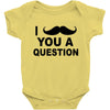 i mustache you Baby Bodysuit