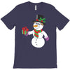 smiling snowman holding out christmas T-Shirt