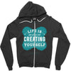 ife is creating Zipper Hoodie