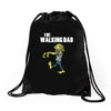 The Walking Dad Drawstring Bags