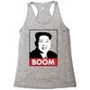 Kim Jong Un Boom Rocketman Racerback Tank