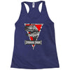 jurassic park raptor natural Racerback Tank
