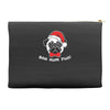 bah hum pug scrooge grinch christmas Accessory Pouches
