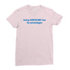 being awesome Ladies Fitted T-Shirt