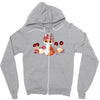 dia de los foxes Zipper Hoodie