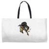 midnight flight Weekender Totes