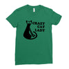 crazy cat lady Ladies Fitted T-Shirt
