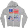 july 4th Zipper Hoodie