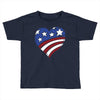 disstressed america flag heart Toddler T-shirt