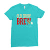 drinky crow Ladies Fitted T-Shirt