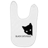 black cats rule Baby Bibs