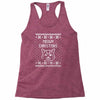 meowy christmas Racerback Tank