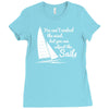 you can't control wind,but.. Ladies Fitted T-Shirt