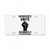 introverts unite separately in your own homes License Plate