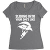 sliding into your dm's like Women's Triblend Scoop T-shirt