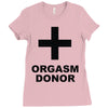orgasm donor (2) Ladies Fitted T-Shirt