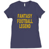 fantasy football legend sunday night football sports league tee shirt Ladies Fitted T-Shirt