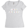 boyfriend   friends tv show parody Women's Triblend Scoop T-shirt