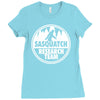 sasquatch research team Ladies Fitted T-Shirt