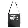 awesome husband Adjustable Strap Totes