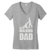 fathers day gift   the walking dad Women's V-Neck T-Shirt