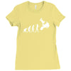 moto cross free style evolution cool Ladies Fitted T-Shirt