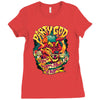 party god (red) Ladies Fitted T-Shirt
