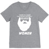 people without beard V-Neck Tee