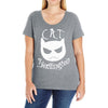 cat skellington Ladies Curvy T-Shirt