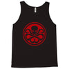red skull logo avengers marvel comics gift Tank Top