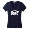 class of 2027 novelty high school elementary Women's V-Neck T-Shirt