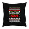 santa only comes once a year mamaw is always here to cheer Throw Pillow
