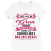 They Call Me Gran Partner In Crime Funny Ladies Fitted T-Shirt