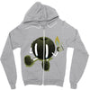 self destruction Zipper Hoodie