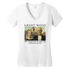 Grant Wood American Gothic Women's V-Neck T-Shirt