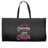 Celebrating With The 70th Birthday Queen Weekender Totes