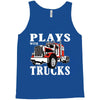 plays with trucks family matching Tank Top