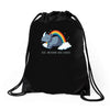 real unicorns have curves Drawstring Bags