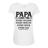 I Love you Papa Maternity Scoop Neck T-shirt