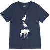 duck duck moose funny V-Neck Tee