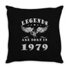 legends are born in 1979 hoodie 7 Throw Pillow