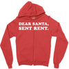 dear santa sent rent Zipper Hoodie