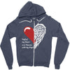 half of my heart is in heaven with my angel Zipper Hoodie