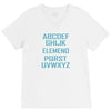abc elemeno funny geek nerd book school teacher read spelling tee shir V-Neck Tee