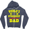 strongest dad Zipper Hoodie