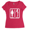 your girlfriend vs my girlfriend funny pub jokr  impress your friends! Women's Triblend Scoop T-shirt