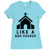 Like A God Church, Ladies Fitted T-Shirt