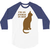 im an animal in bed 3/4 Sleeve Shirt