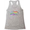 lightsaber rainbow Racerback Tank