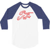 c'est la vie neon slogan 3/4 Sleeve Shirt